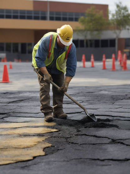 Crack filling | Asphalt & Concrete Maintenance Palm Beach Florida